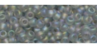 TR15 #176F: прозрачный радужный матовый черный бриллиант
