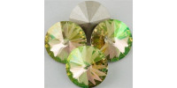 Swarowsky Rivoli Crystal Crystal Luminous Green (001 LUMG) 12mm