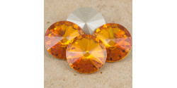 Swarowsky Rivoli Crystal 259 Tangerine  12mm