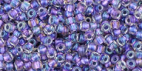 TR15 #265 радужный хрусталь металлизированная внутренний цвет фиолетовый