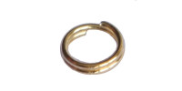 Кольцо для бус двойное, 5 мм, под золото, 25 шт.